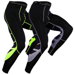 Men Fashion Breathable Quick-Drying Elastic Sports Fitness Trousers
