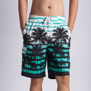Men Coconut Print Quick Drying Sports Shorts