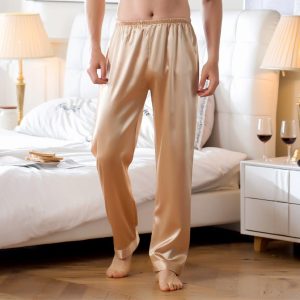 M-3XL Men Solid Color Homewear Lounge Pants