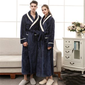 M-3XL Couples Fashion Color Blocking Sleepwear