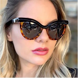 Women Creative Fashion Half Leopard Sunglasses