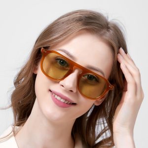 Women Simple Solid Color Fashion Sunglasses