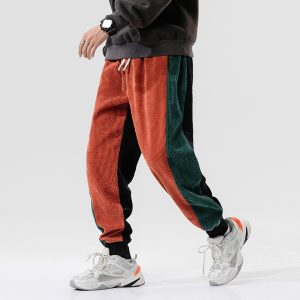 Men Sweatpants Elastic Waist Harem Pant Street Punk Jogging Pants Male Hip Hop Casual Black Trousers Streetwear