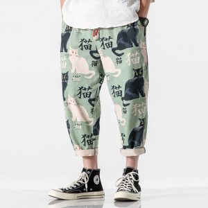 Streetwear Man Summer Harem Pants Printed Casual Pants Oversize Jogging Pants Woman Fashion Bottoms