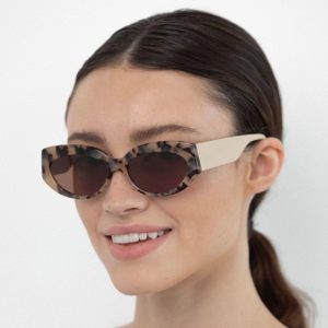 Women Solid Color Simple Small Frame Uv Protection Sunglasses