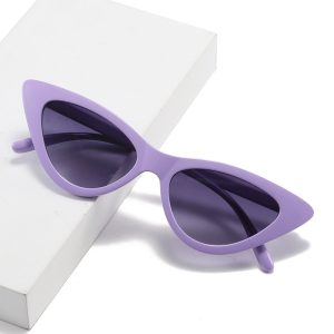 Women Fashion Simple Purple Sunglasses