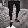Men Casual Ripped Skinny Jeans