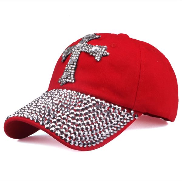 Women'S Diamond Cross Outdoor Casual Sunshade Cap