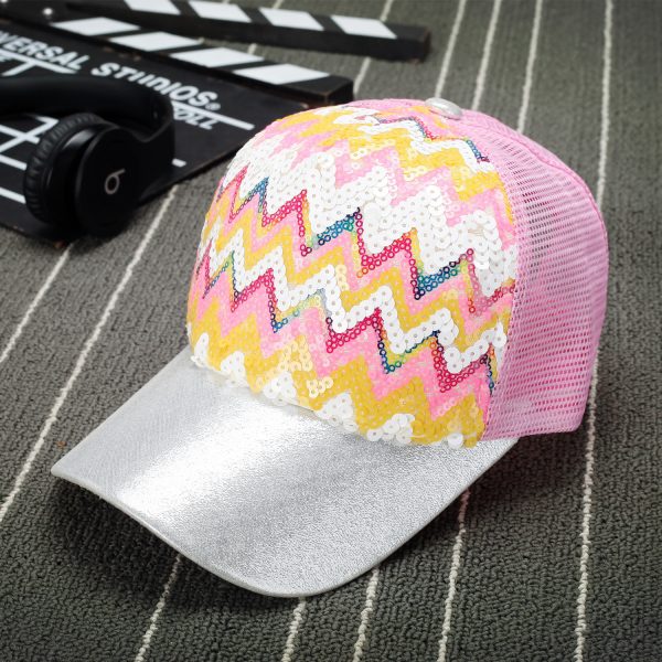 Women Personality Simple Sequins Casual Sports Baseball Cap