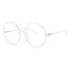 Unisex Fashion Round Tr90 Frame Anti-Blue Light Flat Mirror