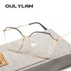 Unisex Basic Polygon Frame Optical Eyeglasses