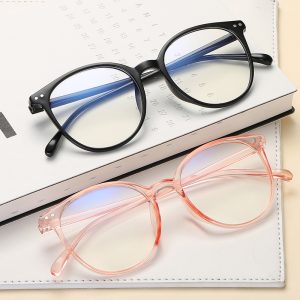 Unisex Fashion Round Frame Anti Blue Light Glasses