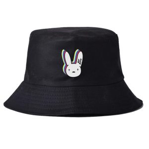 Unisex Fashion Personality Bunny Rabbit Printing Bucket Hat