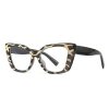 Women Retro Cat Eye Shaped Anti-Blue Light Plain Glasses