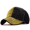 Women'S Fashion Bright Diamond Stage Rhinestone Sunshade Sunscreen Cap