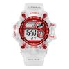 Women Sporty Jelly Transparent Color Waterproof Design Digital Watch