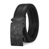 Men Fashion Automatic Buckle Leather Sports Belt