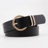 Women'S Casual Fashion Simple Solid Color Pin Buckle Belt