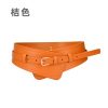 Women Simple Fashion Solid Color Leather Belt