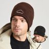 Men Simple Winter Sport Double-Sided Wear Windproof Plush Hat