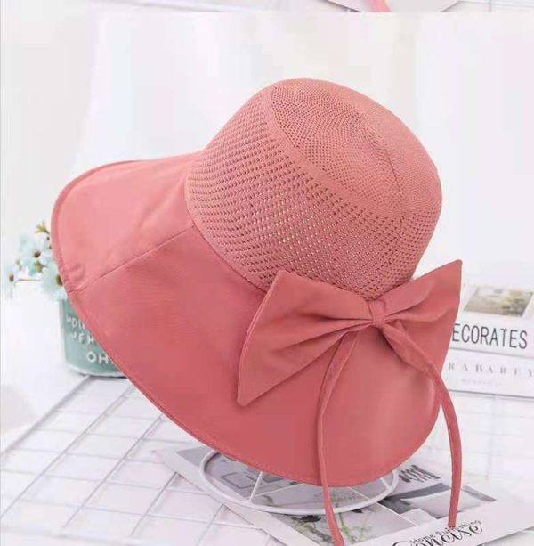 Women Fashion Simple Solid Color Sunscreen Sun Hat