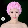 Women Fashion Simple Handmade Floral Swimming Cap