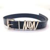 Women Fashion Personality Letter Pin Buckle Pu Belt