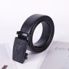 Men Business Casual Pu Leather Solid Color Belt