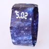 Unisex Unique LED Clock Watch Digital Paper Wristband Watch