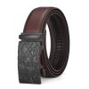 Men Fashion Automatic Buckle Leather Sports Belt