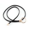 Women'S Simple Round Buckle Braided Thin Belt