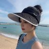 Fashion Simple Women Sunshade Sports Adjustable Empty Top Hat