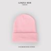 Unisex Fashion Solid Color Knitted Hat