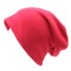 Women Hip- Hop Casual Soild Color Loose Cotton Beanie Hat