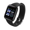 Unisex Fashion Touch Screen Detection Heart Rate Blood Pressure Monitor Running Count Smart Watch