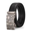 Men Fashion Automatic Buckle Leather Sports Belt