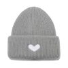 Women Fashion Winter Warm Heart Knitted Beanies Hat