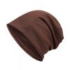 Unisex Fashion Solid Color Knit Warm Pullover Hat