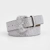 Women'S Vintage Glitter Trim Wide Belt