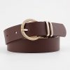 Women'S Casual Fashion Simple Solid Color Pin Buckle Belt