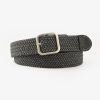 Fashion Stretch Woven Casual Canvas Square Buckle Belt
