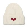 Women Fashion Winter Warm Heart Knitted Beanies Hat