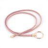 Women'S Simple Round Buckle Braided Thin Belt