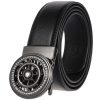 Men Fashion Round Automatic Buckle Belt