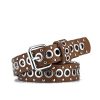 Women Rivets Fashion Hollow Punk Pin Buckle Belt