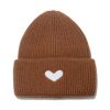 Women Fashion Winter Warm Heart Knitted Beanies Hat