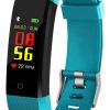 Unisex Fashion Multicolor Blood Pressure Heart Rate Color Screen Smart Watch