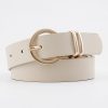 Women'S Casual Fashion Simple Solid Color Pin Buckle Belt