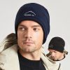 Men Simple Winter Sport Double-Sided Wear Windproof Plush Hat