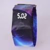 Unisex Unique LED Clock Watch Digital Paper Wristband Watch